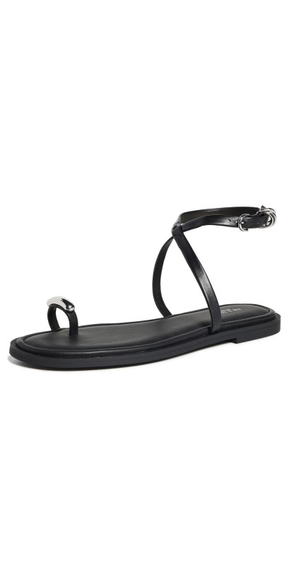 rag & bone Geo Ring Sandals Black