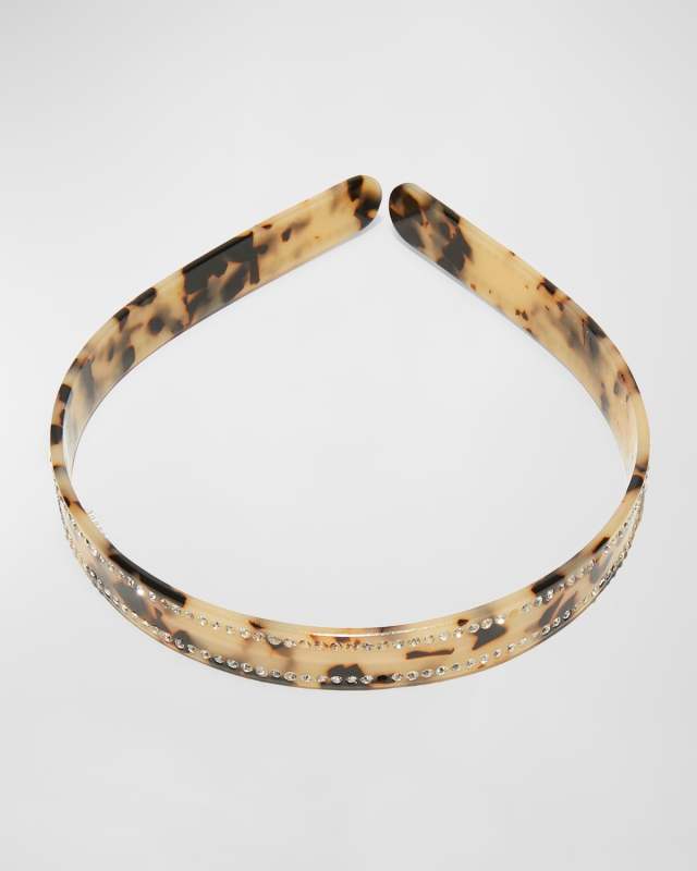 Jenna Embellished Tortoise Hard Headband