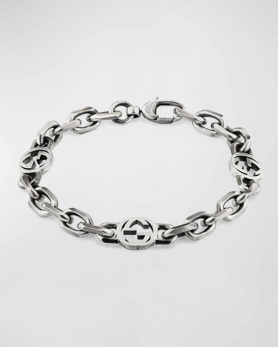 Interlock G Sterling Silver Bracelet