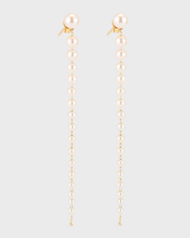Graduated Akoya Pearl Drop Earrings