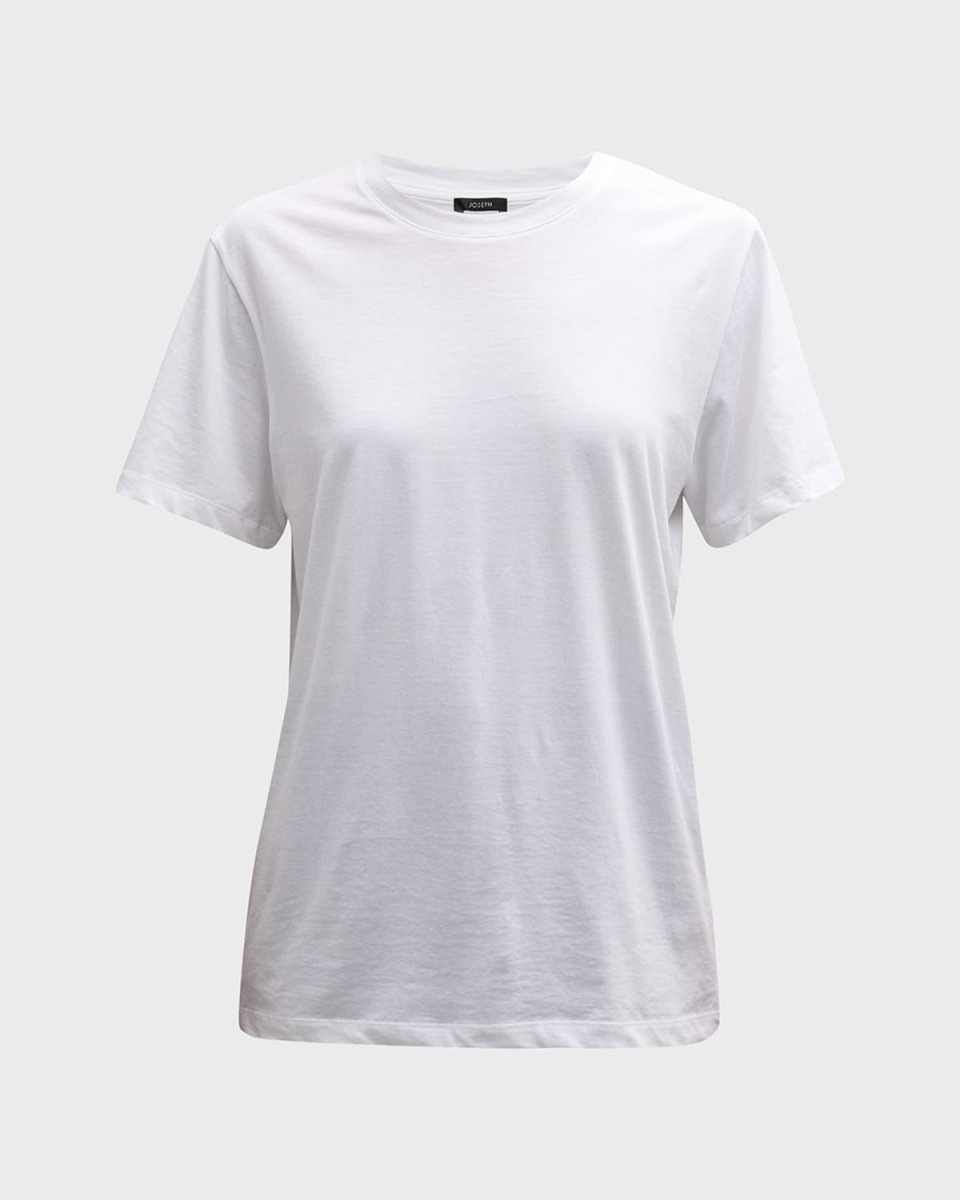 Short-Sleeve Crewneck Cotton T