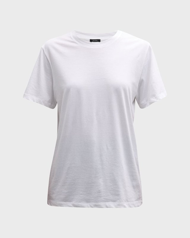 Short-Sleeve Crewneck Cotton T