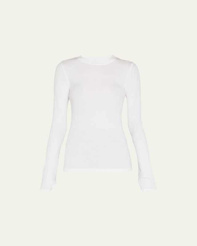 Louise Rib Long-Sleeve Top