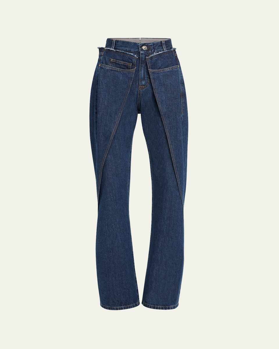 Straight Leg Wrap Jeans