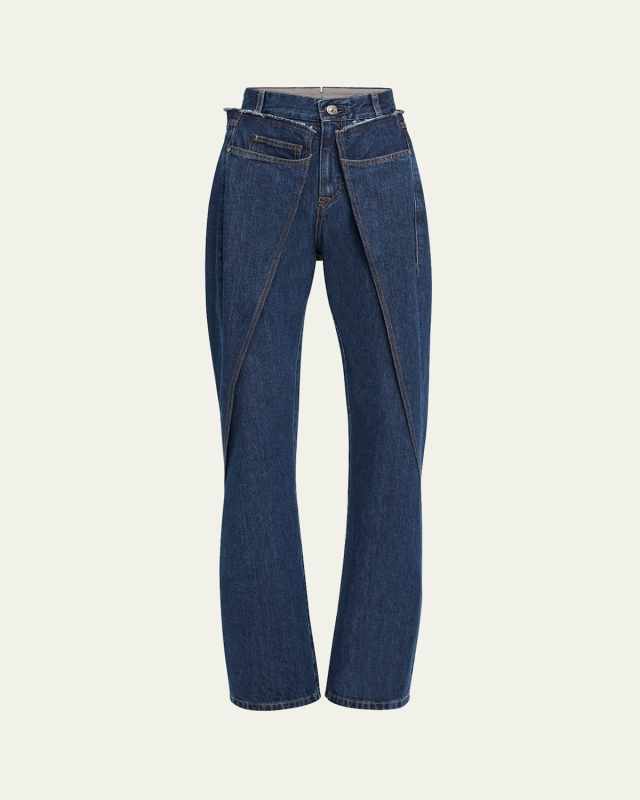 Straight Leg Wrap Jeans