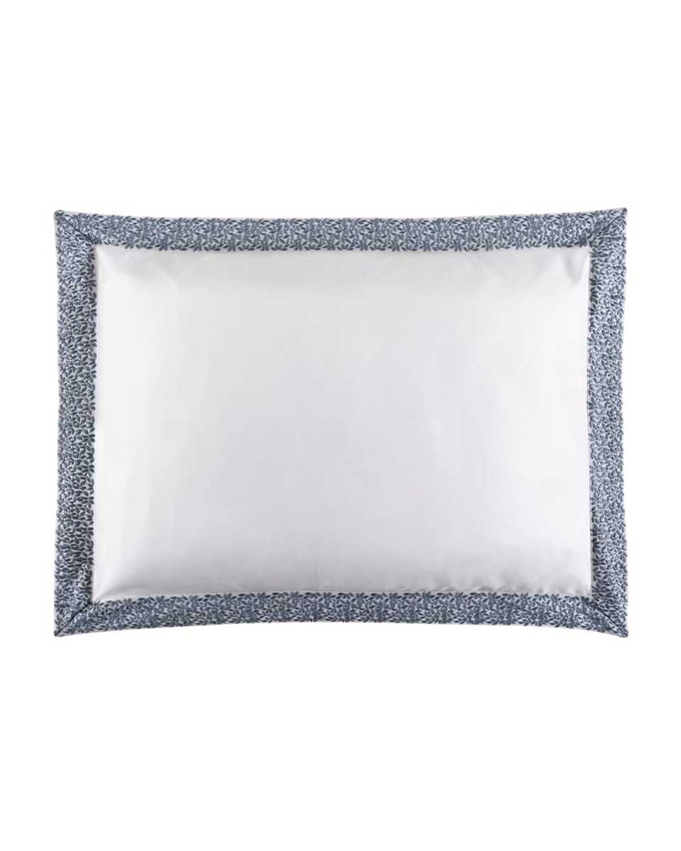 Malone Boudoir Sham, White/Bl