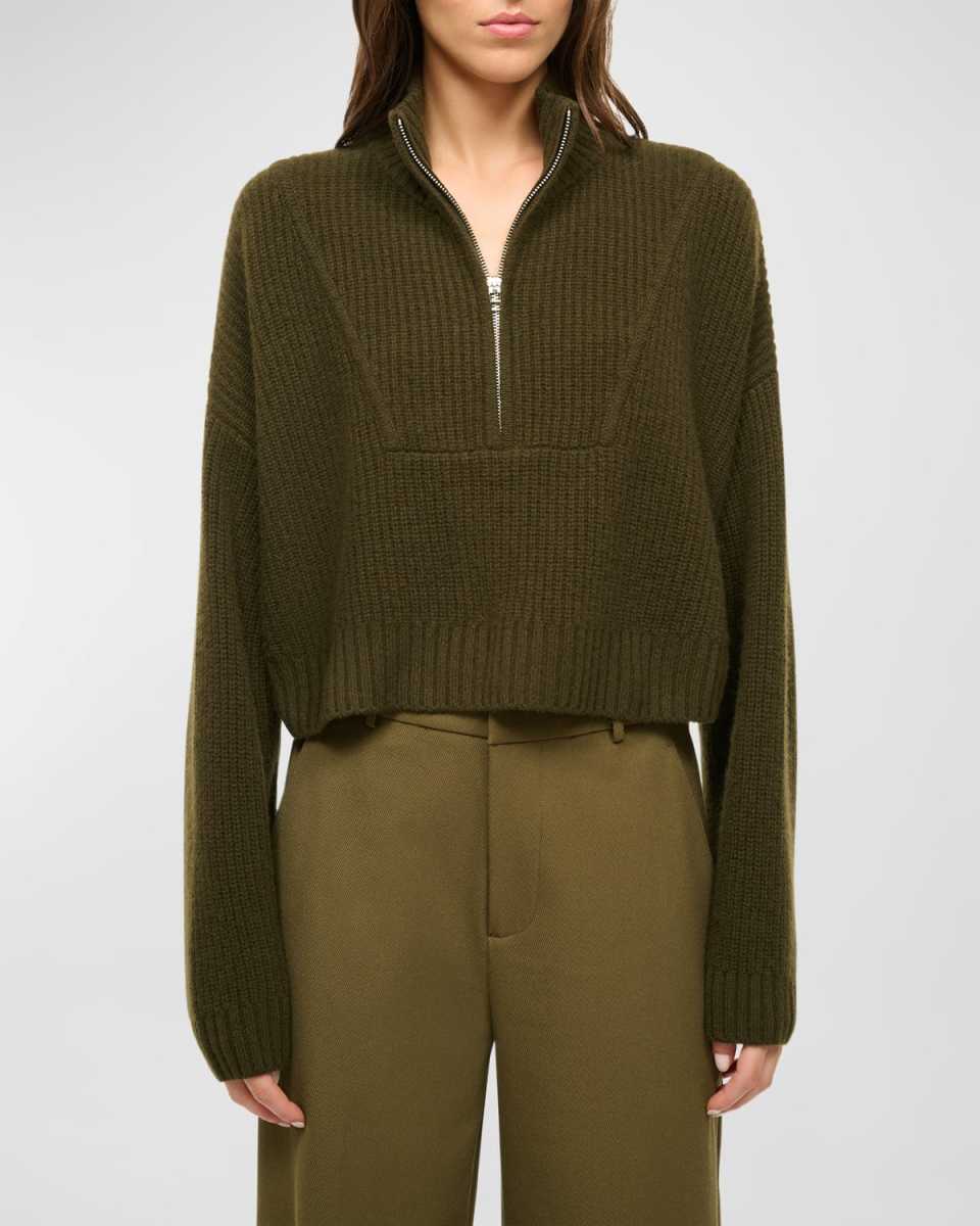 Cashmere Cropped Hampton Sweater