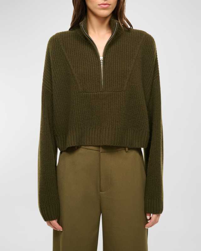Cashmere Cropped Hampton Sweater