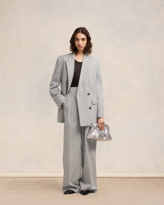 AMI DOUBLE BREASTED OVERSIZE JACKET