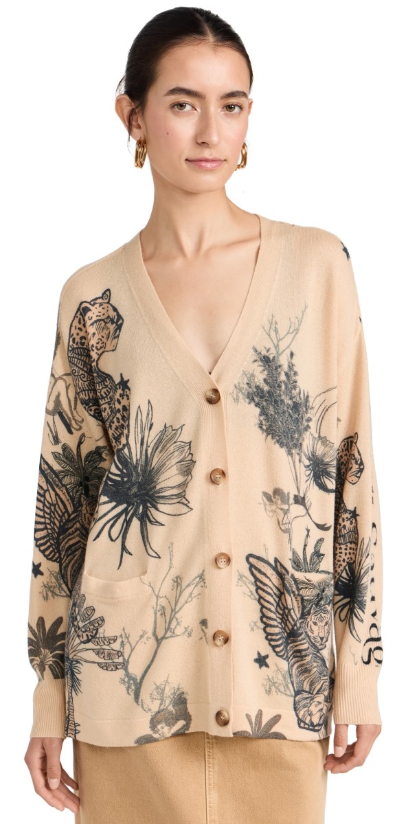 Las Sureñas Toile Du Jouy Cardigan Beige