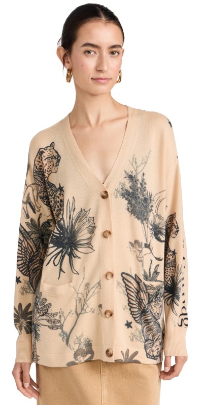 Las Sureñas Toile Du Jouy Cardigan Beige