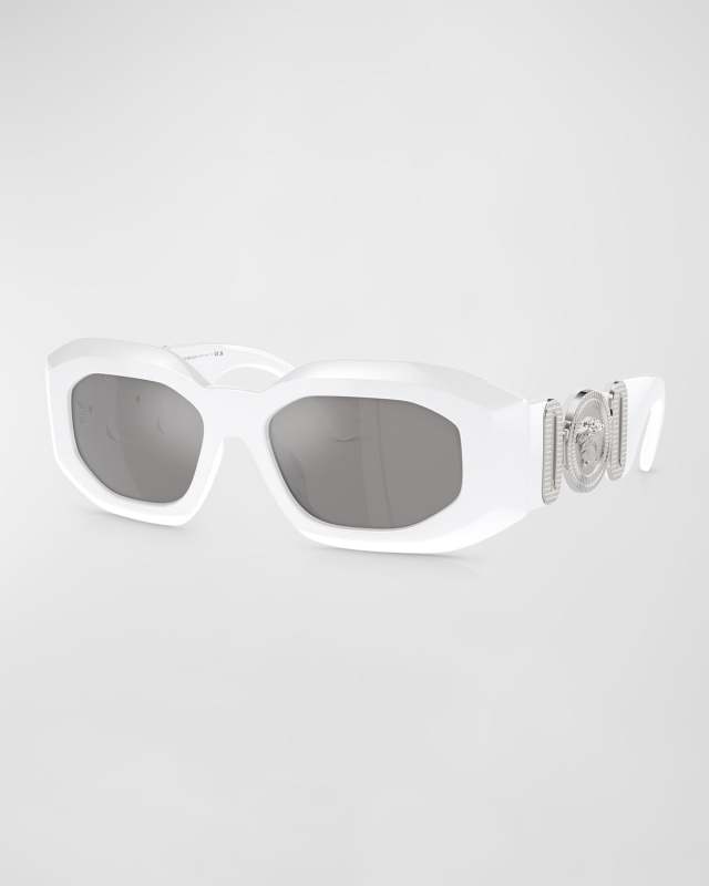 Medusa Plastic Rectangle Sunglasses