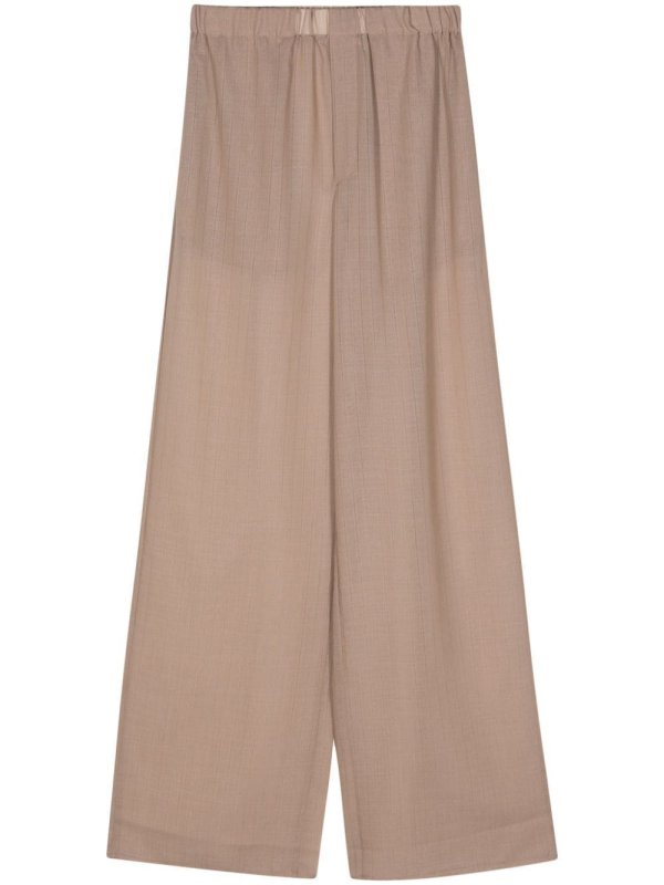 elasticated-waistband trousers
