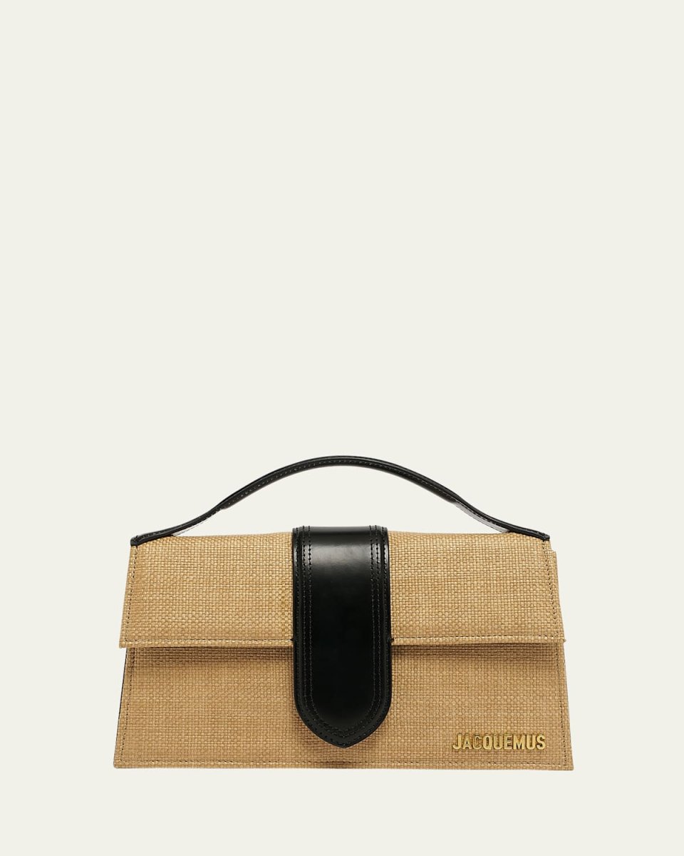 Le Grand Bambino Woven Top-Handle Bag