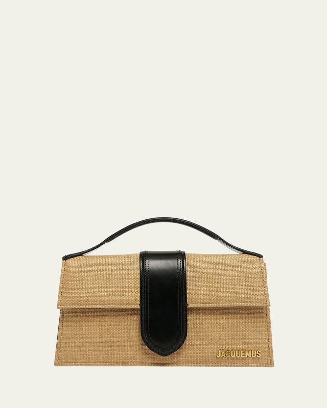 Le Grand Bambino Woven Top-Handle Bag