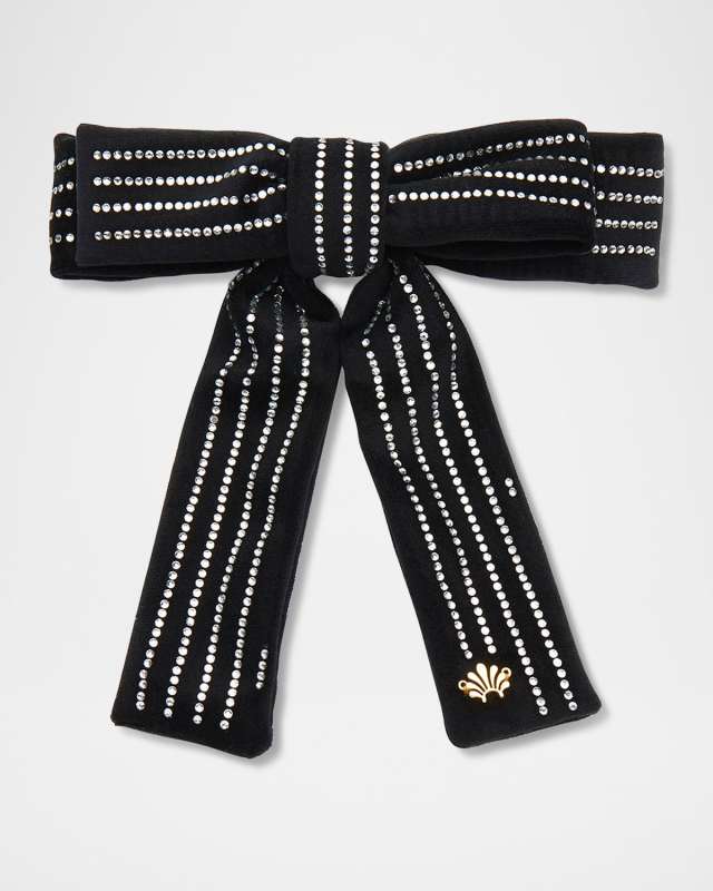 Pinestripe Crystal Antoinette Bow