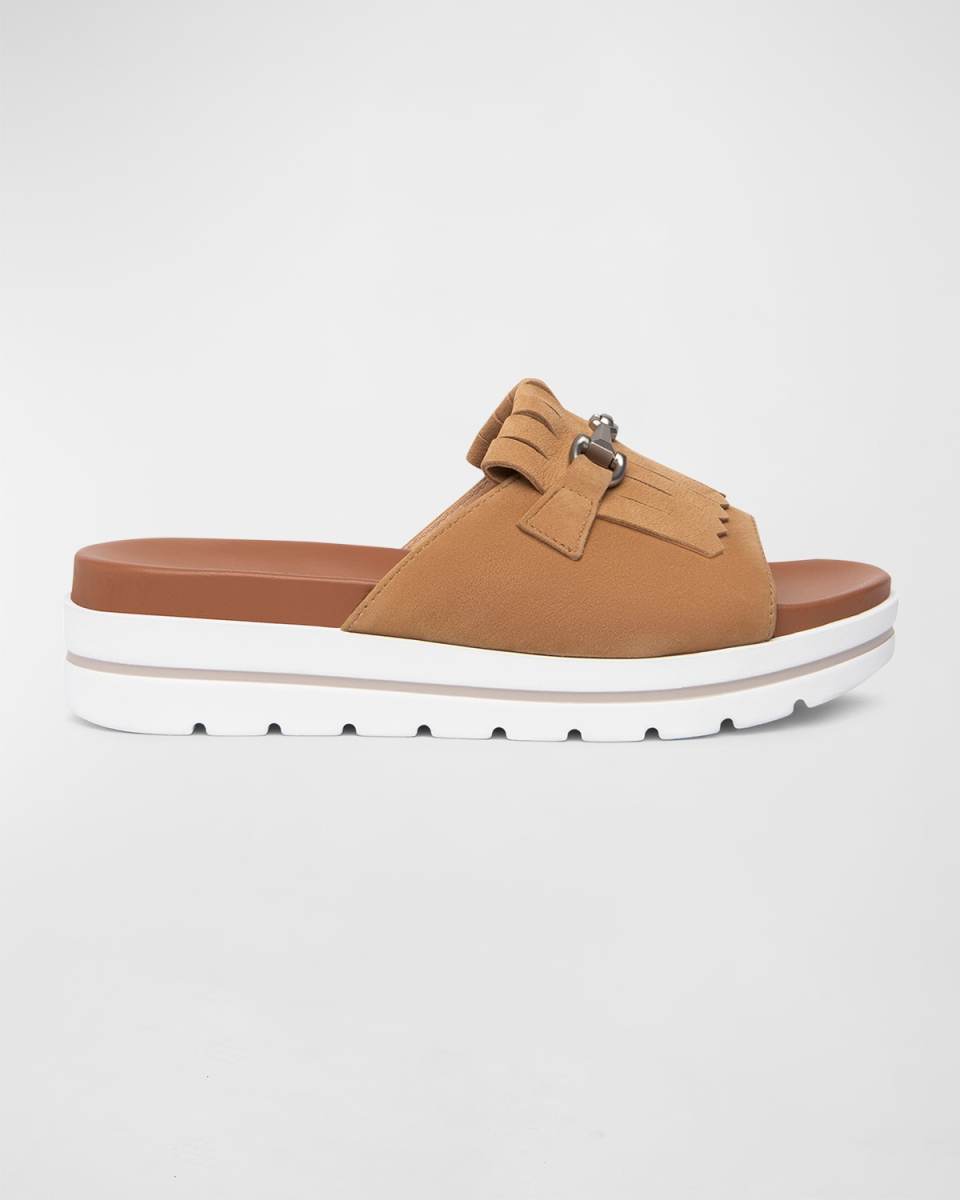 Kiltie Slip-On Sandals