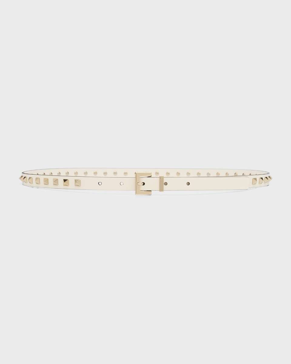 Rockstud Skinny Leather Belt