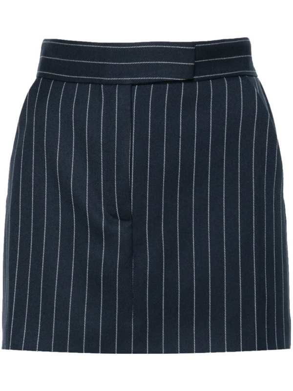 pinstripe mini skirt