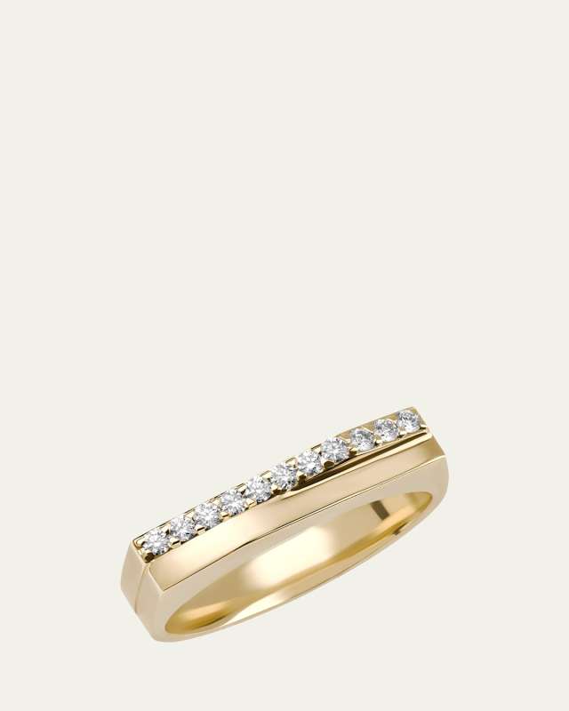 Flawless Geometric Double Band Ring