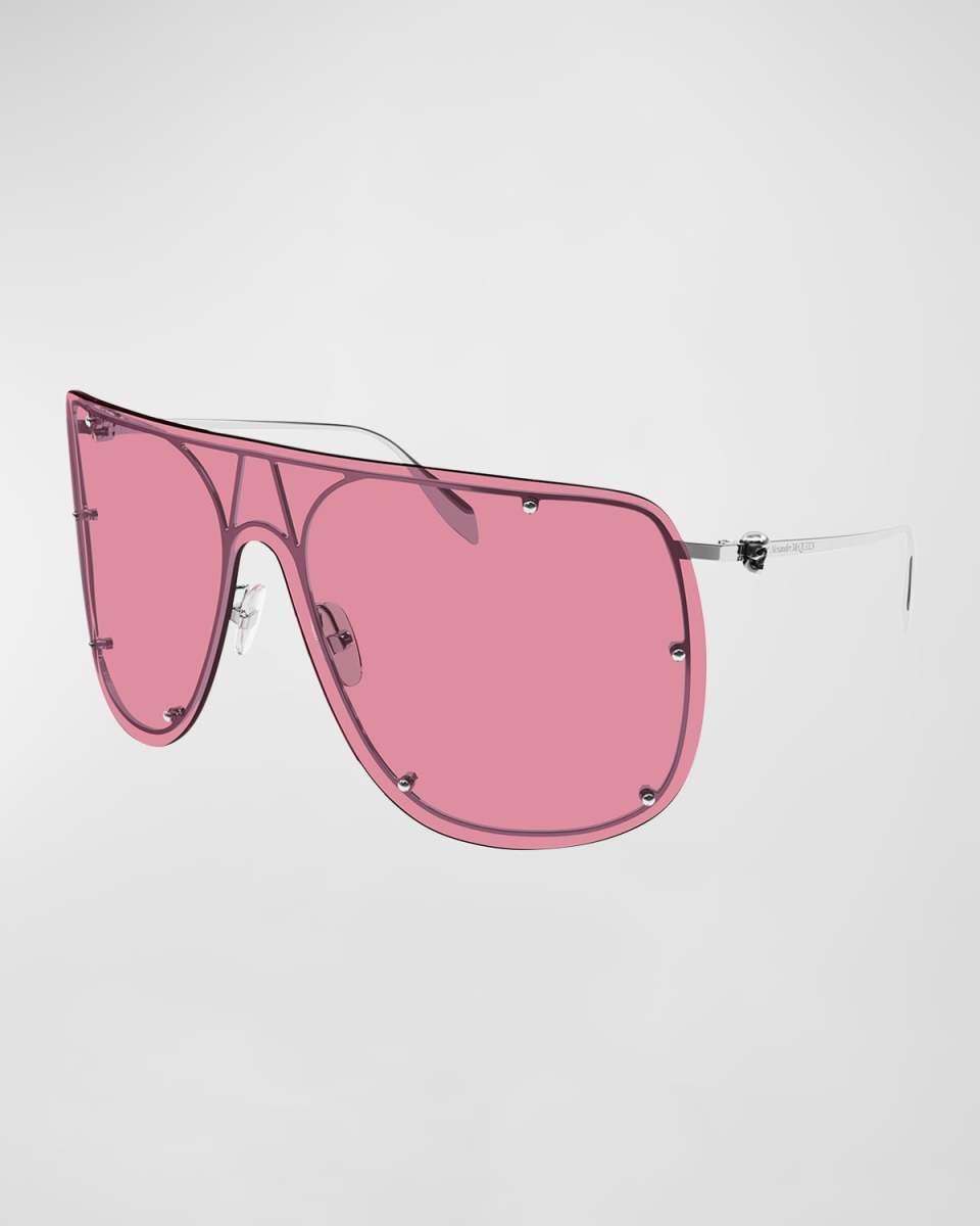 Studded Skull Shield Sunglasses