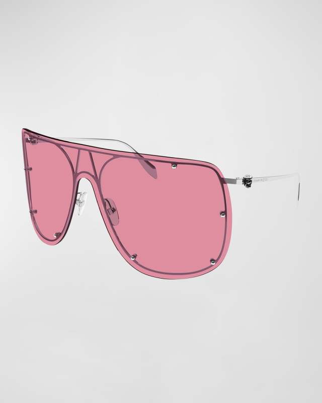 Studded Skull Shield Sunglasses