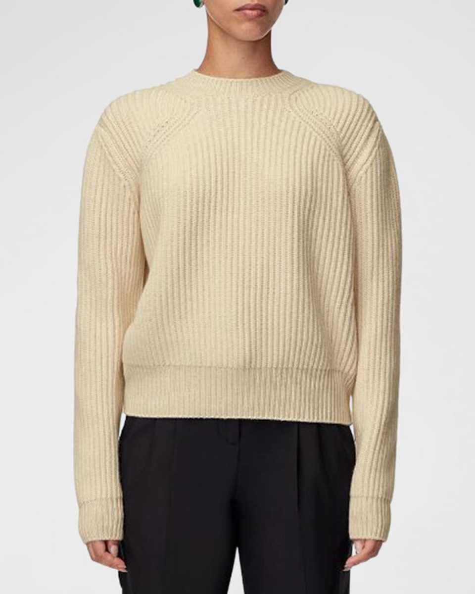 Recycled Cashmere Rib Sweater