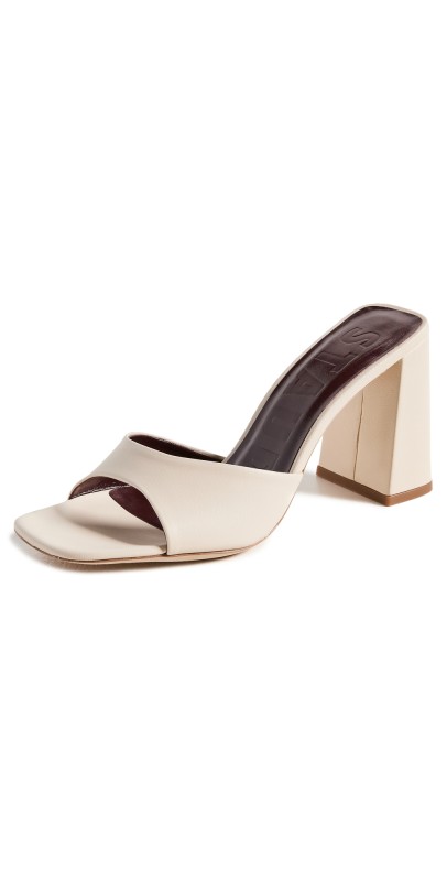 STAUD Sloane Heels Cream