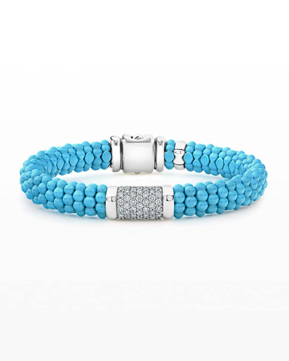 Blue Caviar 7-Link Diamond Station Bracelet