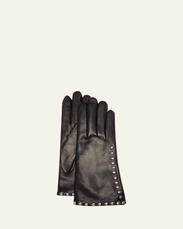 Studded Nappa Leather Gloves