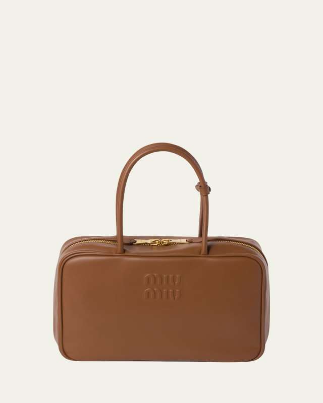 Beau Leather Top-Handle Bag