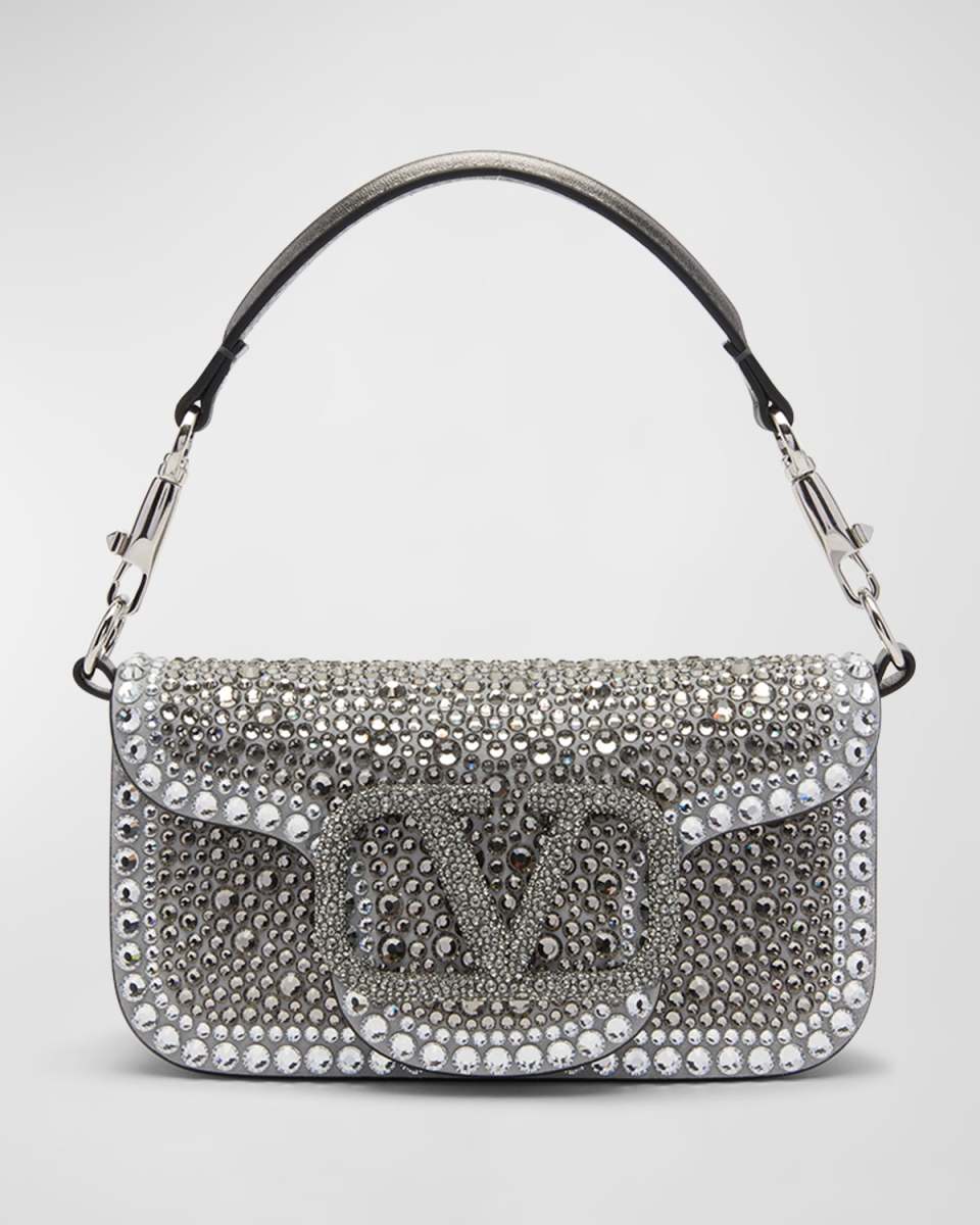 Loco Small Rhinestone Shoulder Bag