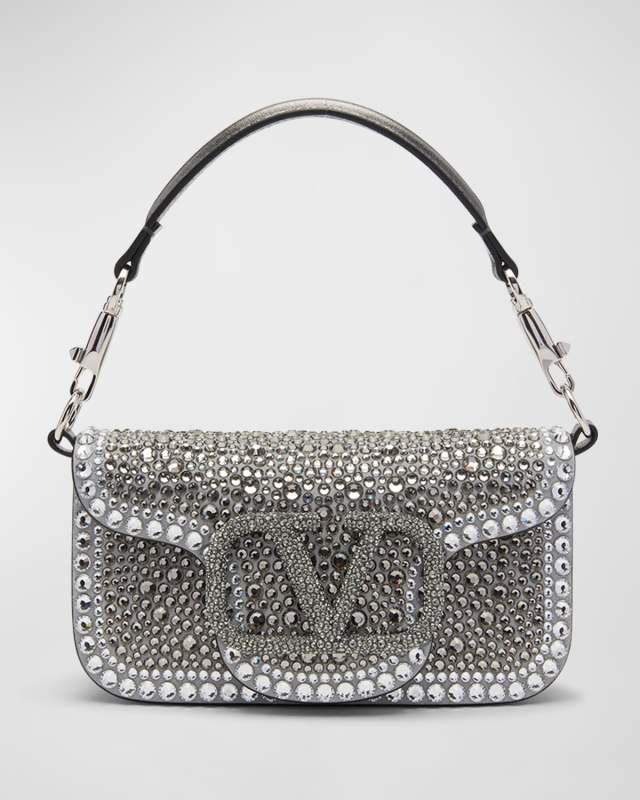 Loco Small Rhinestone Shoulder Bag