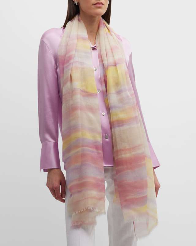 Sunset Gradient Cashmere Stole