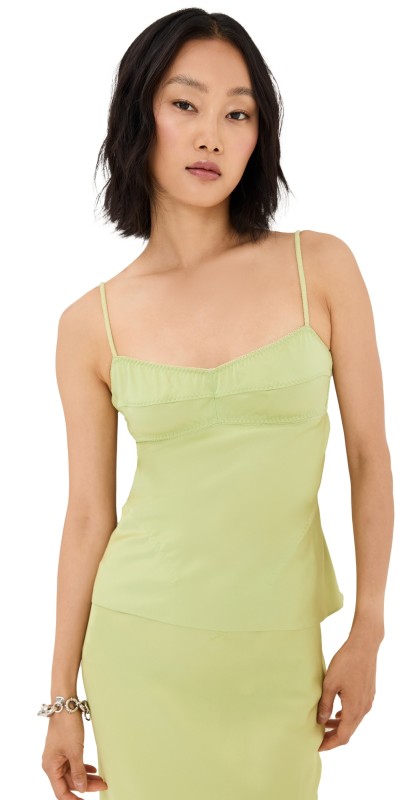 Anna October Waterlily Top Lime Green