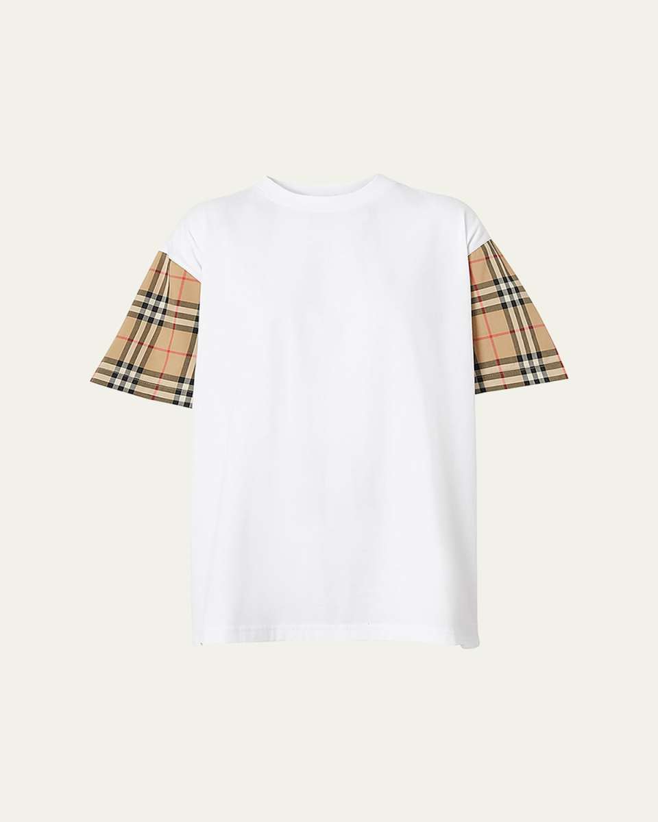 Oversized Vintage Check T-Shirt