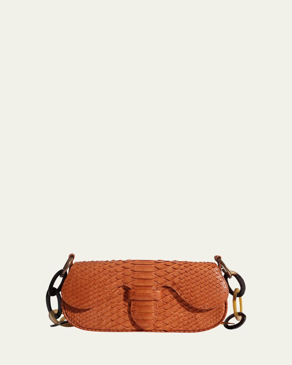 Alicia Mini Python Shoulder Bag