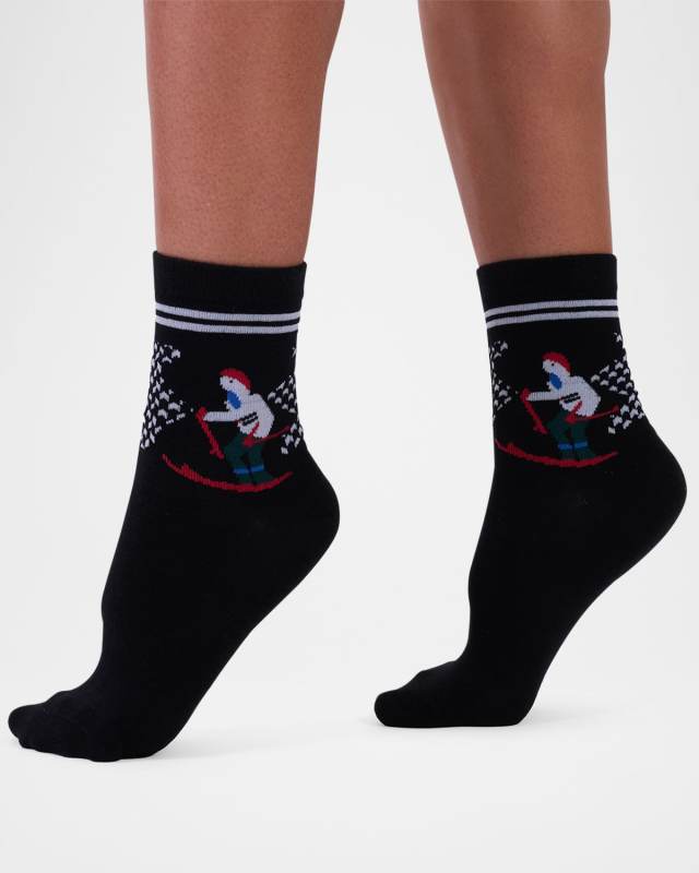 Ski Wool-Cotton Crew Socks