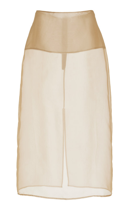 The Frankie Shop Exclusive Peri Silk-Blend Chiffon Midi Skirt