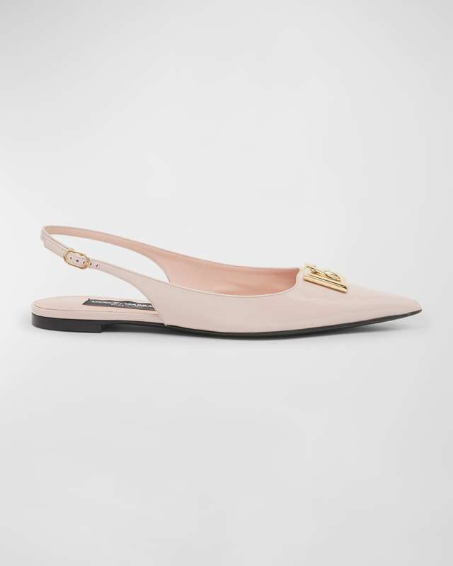 Lollo Patent Slingback Ballerina Flats