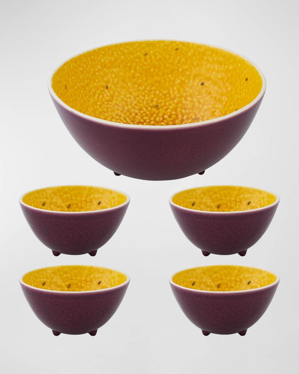 Passion Fruit 5-Piece Salad Serving Set
