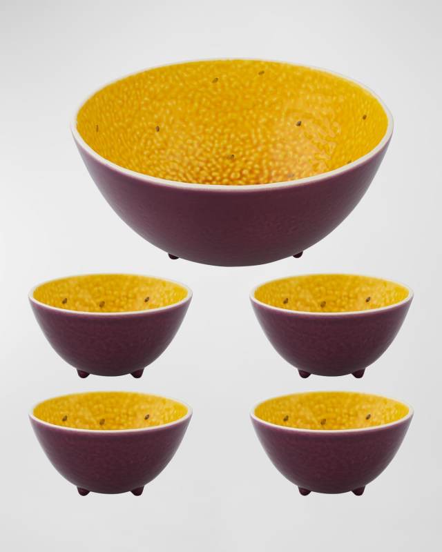 Passion Fruit 5-Piece Salad Serving Set