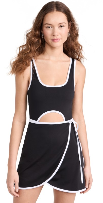 Beach Riot Astrid Dress Black/White