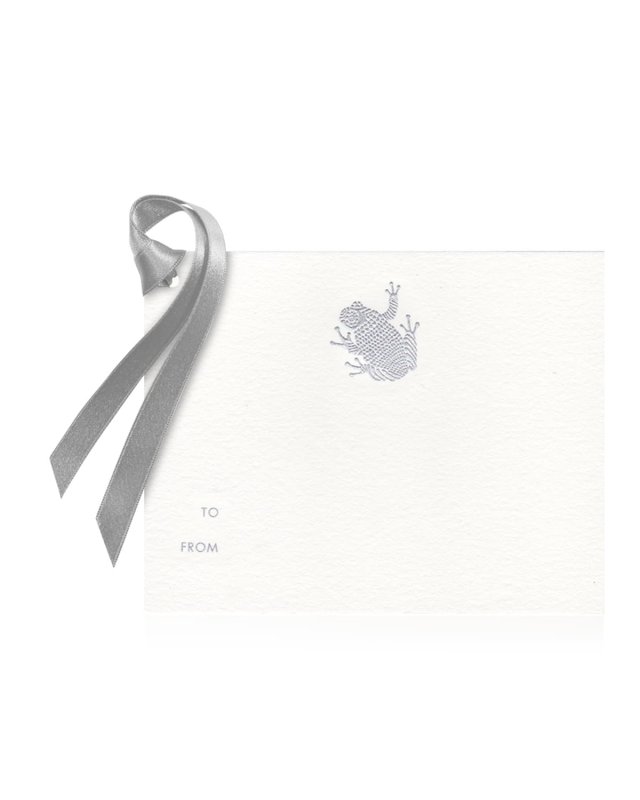 Silver Frog Gift Tags - Set Of 8
