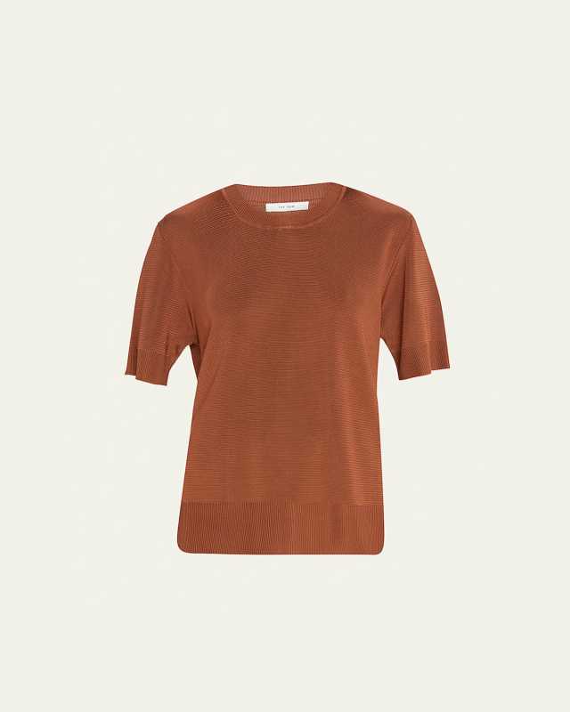 Garlos Rib Viscose Top