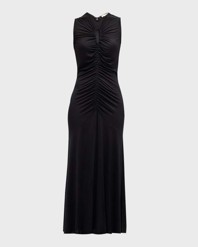 Isabel Sleeveless Keyhole Maxi Dress