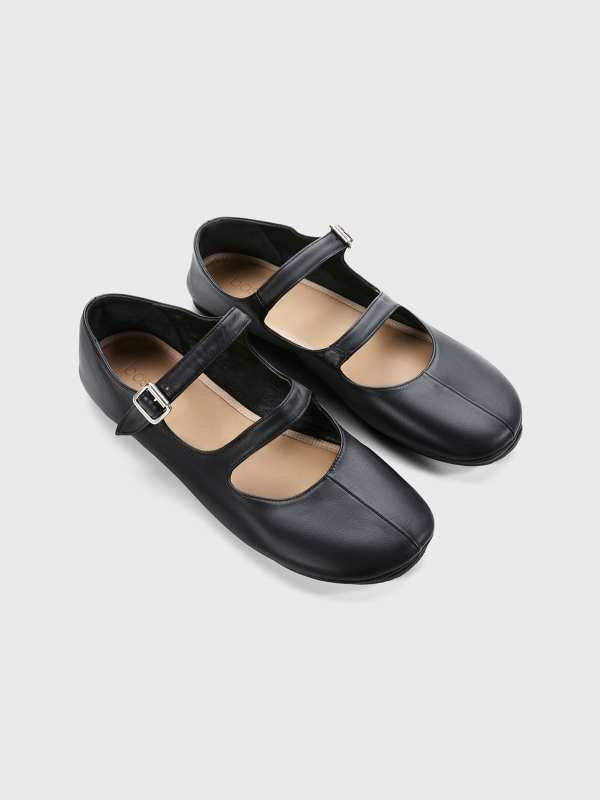 BASSIKE double strap ballerina flat