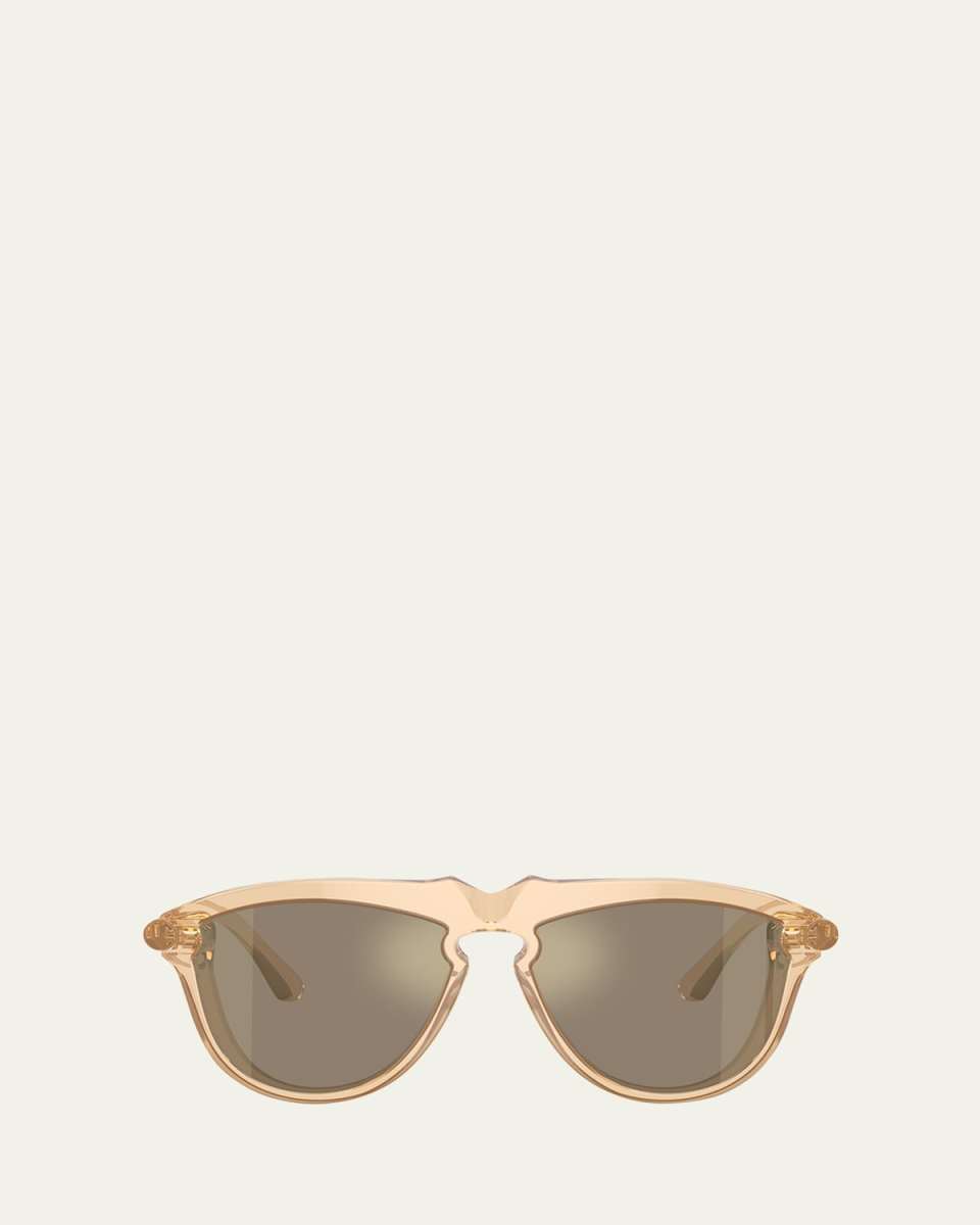 BE4417U Mirrored Acetate & Plastic Aviator Sunglasses