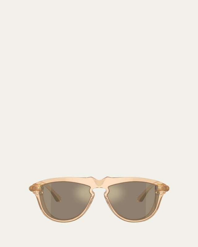 BE4417U Mirrored Acetate & Plastic Aviator Sunglasses