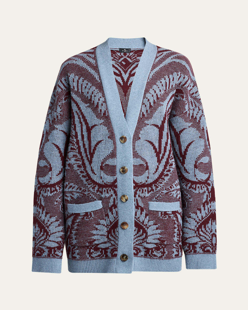 Paisley Wool Cardigan